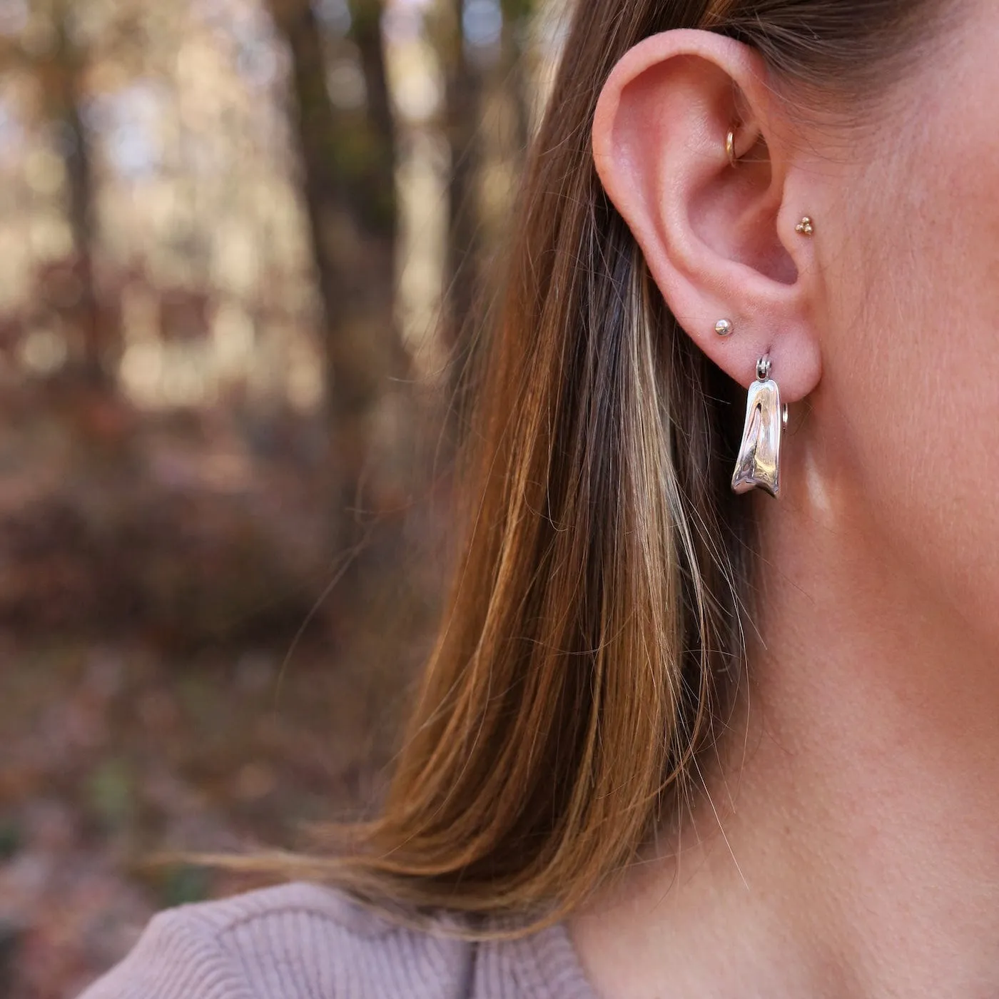 Electroform Stylized Hoops