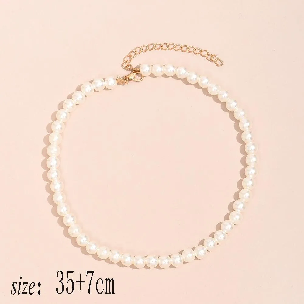 Elegant Jewelry Wedding Big Pearl Necklace For Women