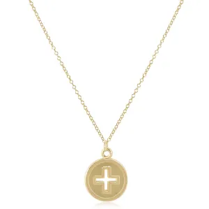 ENewton 16" Signature with Gold Disc Necklace