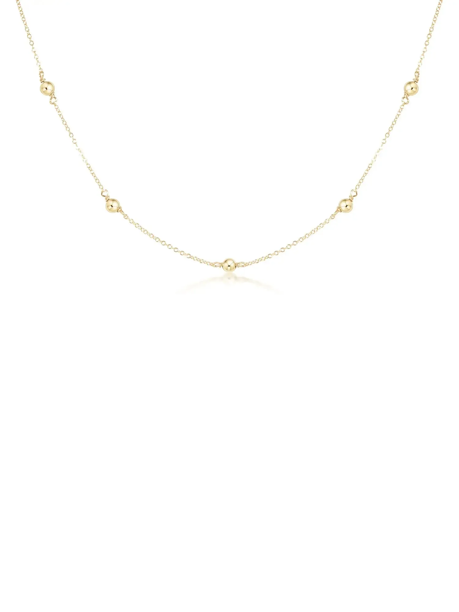 enewton Classic Simplicity Chain Gold Bead Choker: 4mm