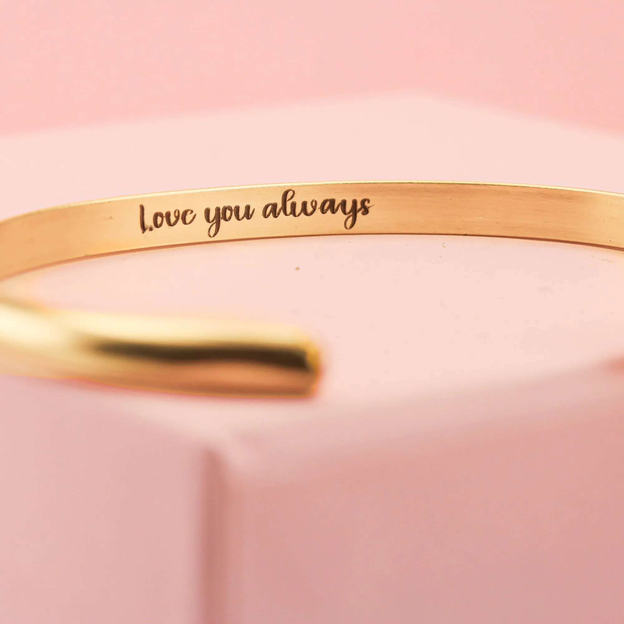 Engraved Gold Cuff