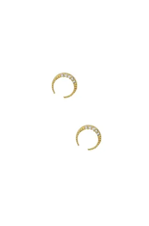 Ettika An Added Touch Crystal Mini Earrings
