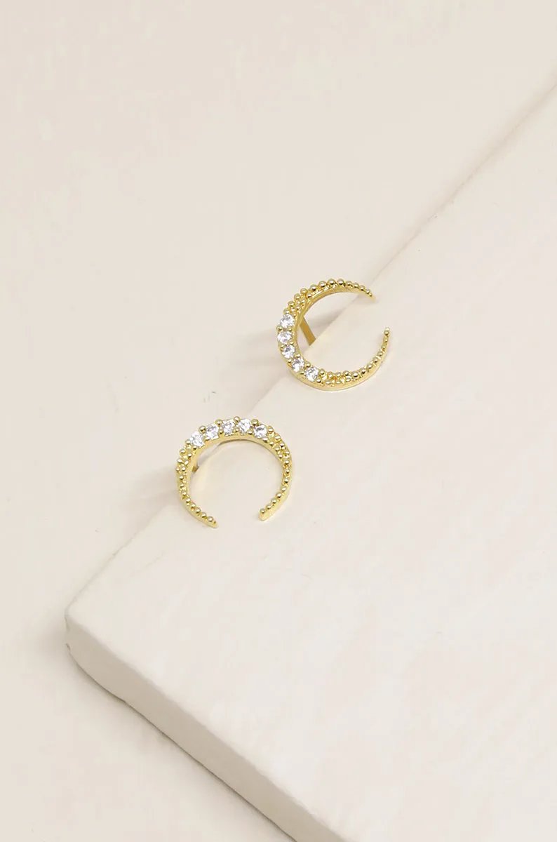 Ettika An Added Touch Crystal Mini Earrings