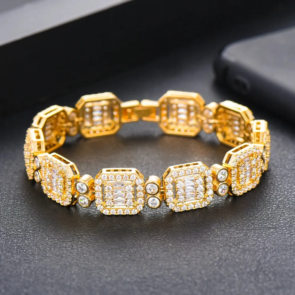 European Trendy Chains stackable Luxury bracelets For Women Surprise Gift