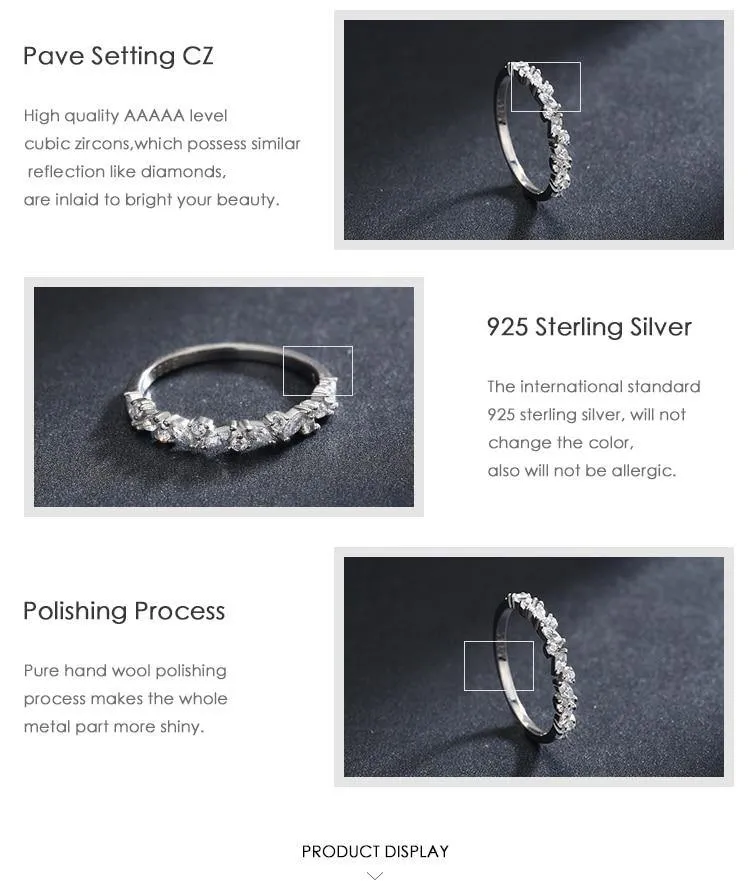 Exquisite AAA  Quality CZ Diamonds Fine Ring