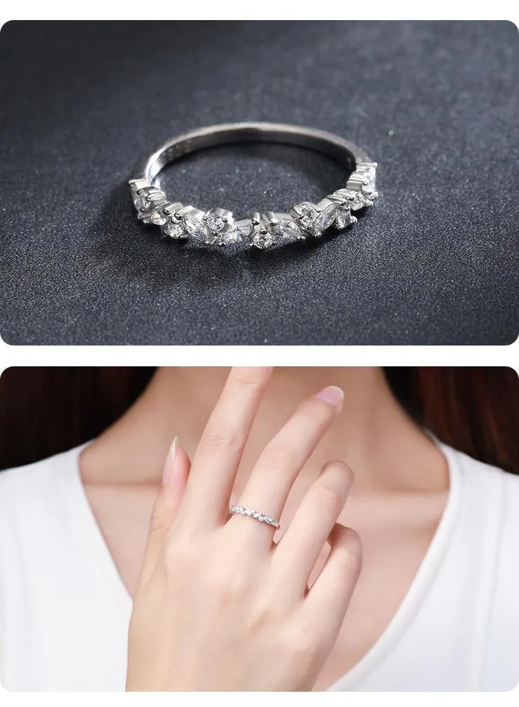 Exquisite AAA  Quality CZ Diamonds Fine Ring