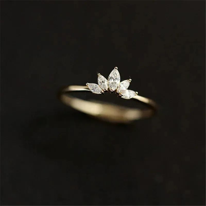 Exquisite Sterling Silver Zircon Rings for Women