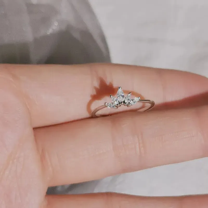 Exquisite Sterling Silver Zircon Rings for Women