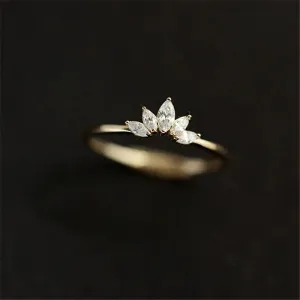 Exquisite Sterling Silver Zircon Rings for Women