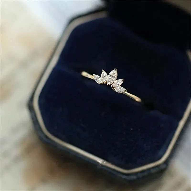Exquisite Sterling Silver Zircon Rings for Women