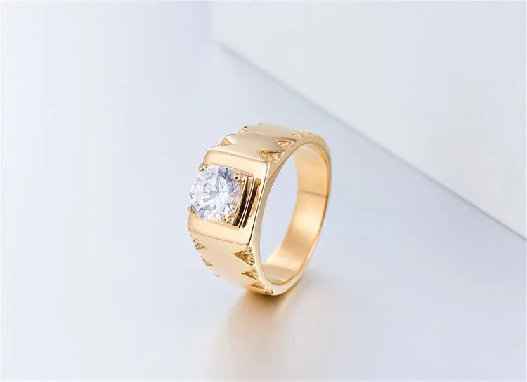 Exquisite Titanium Steel Men's Rings for European and American Jewelry Markets
