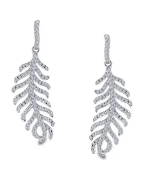 Feather Earrings E0307CLP