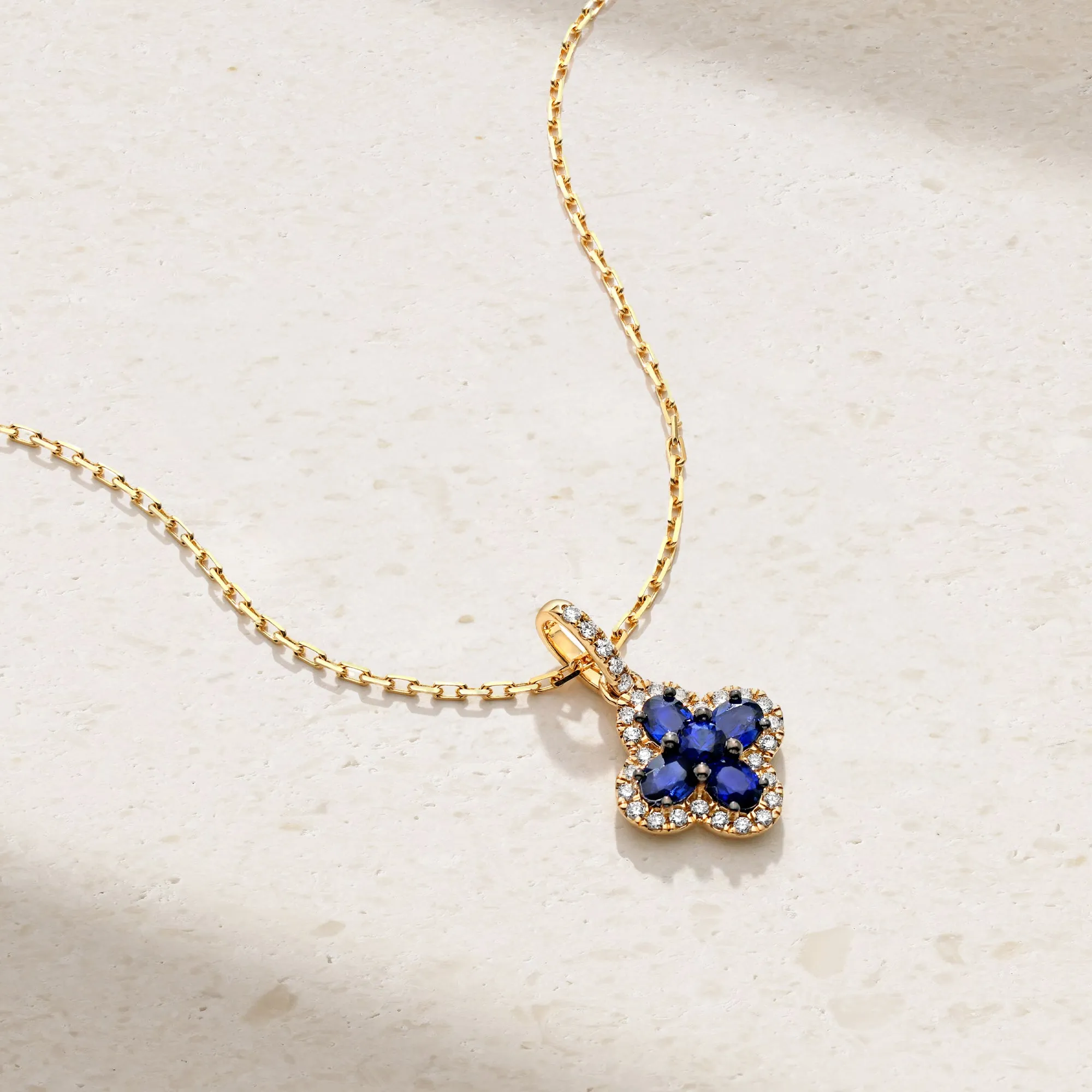 Felicity Sapphire and Diamond Pendant