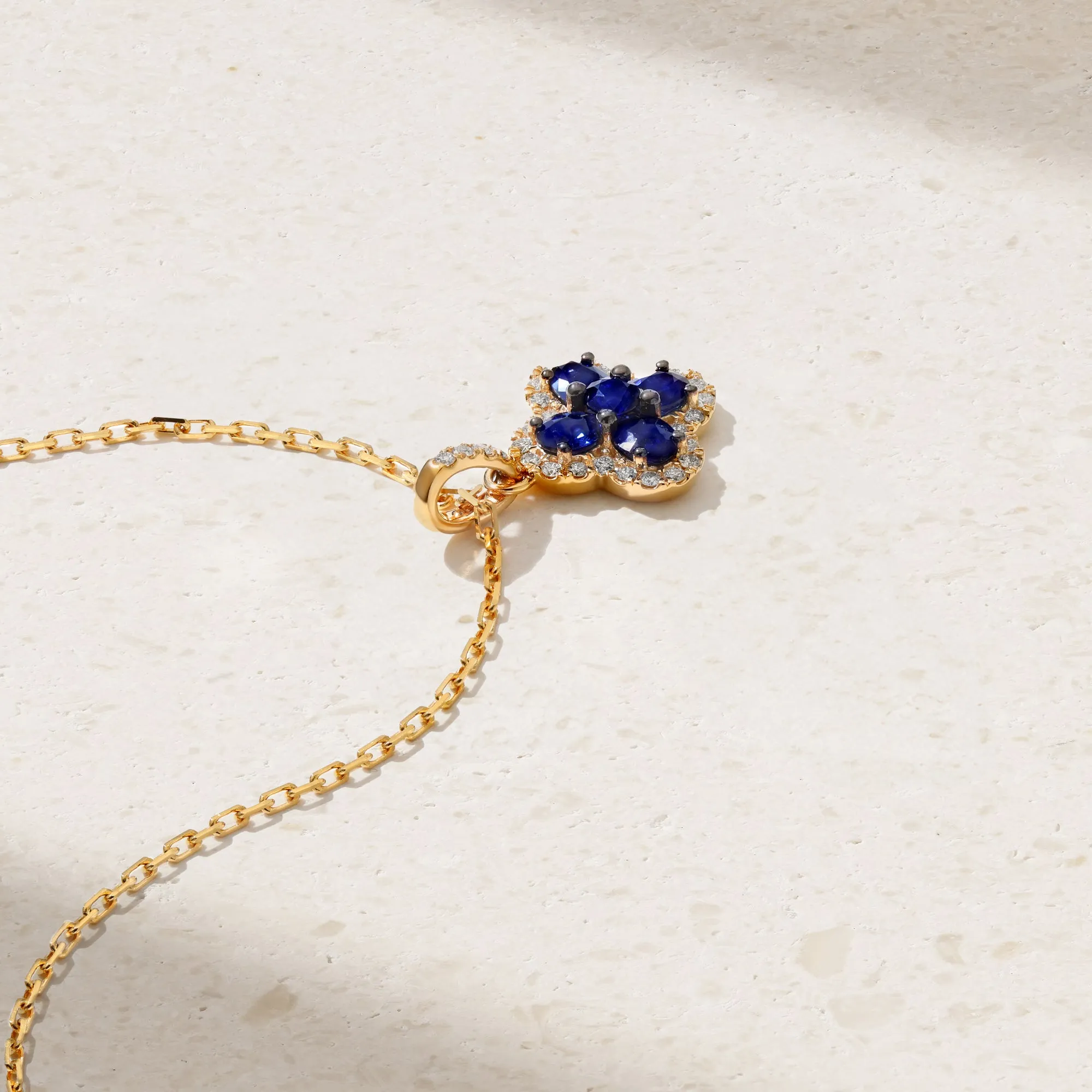 Felicity Sapphire and Diamond Pendant