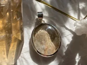 Garden Quartz Naevia Pendant - Reg. Oval