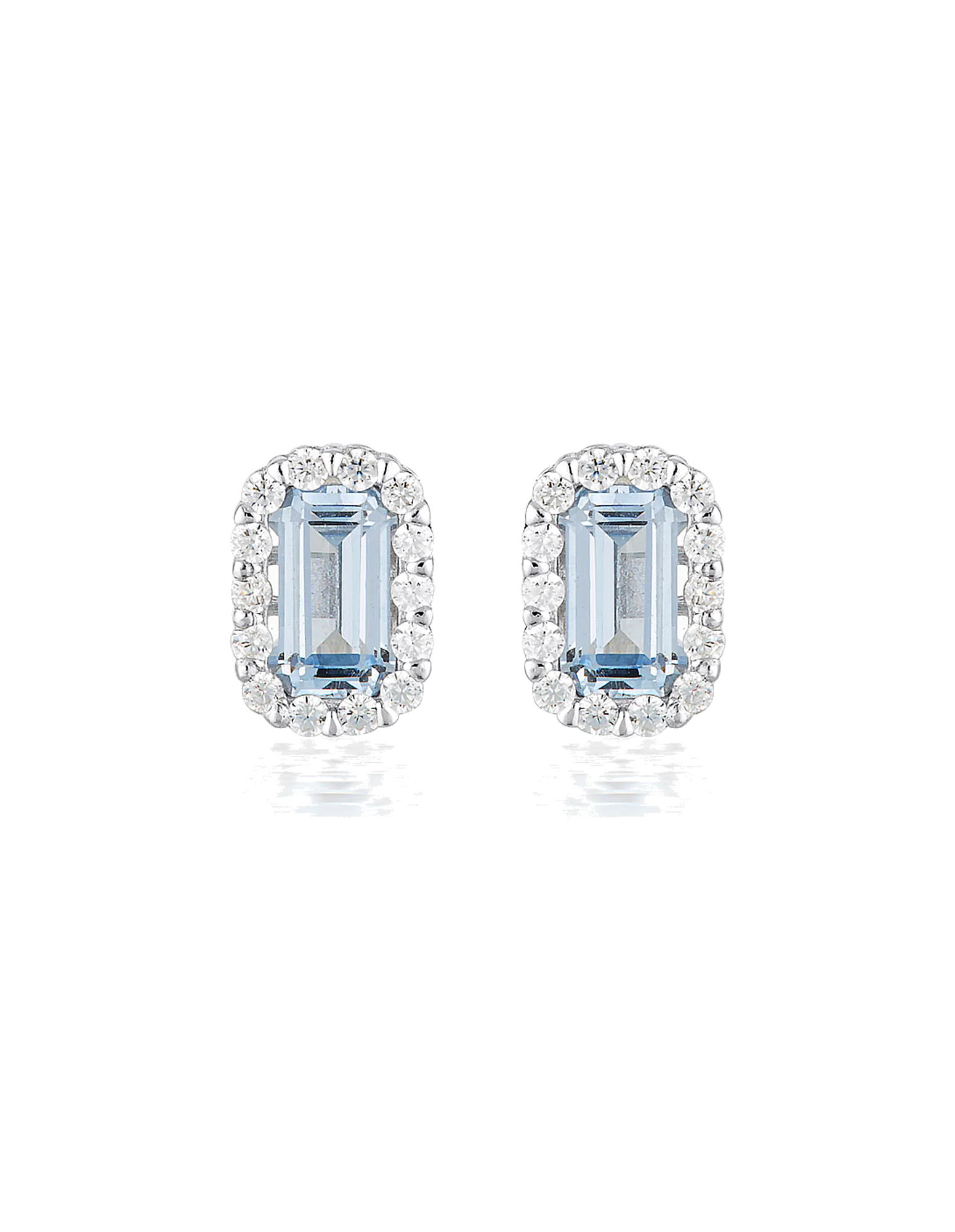 Georgini Paris Stud Earrings - Aquamarine