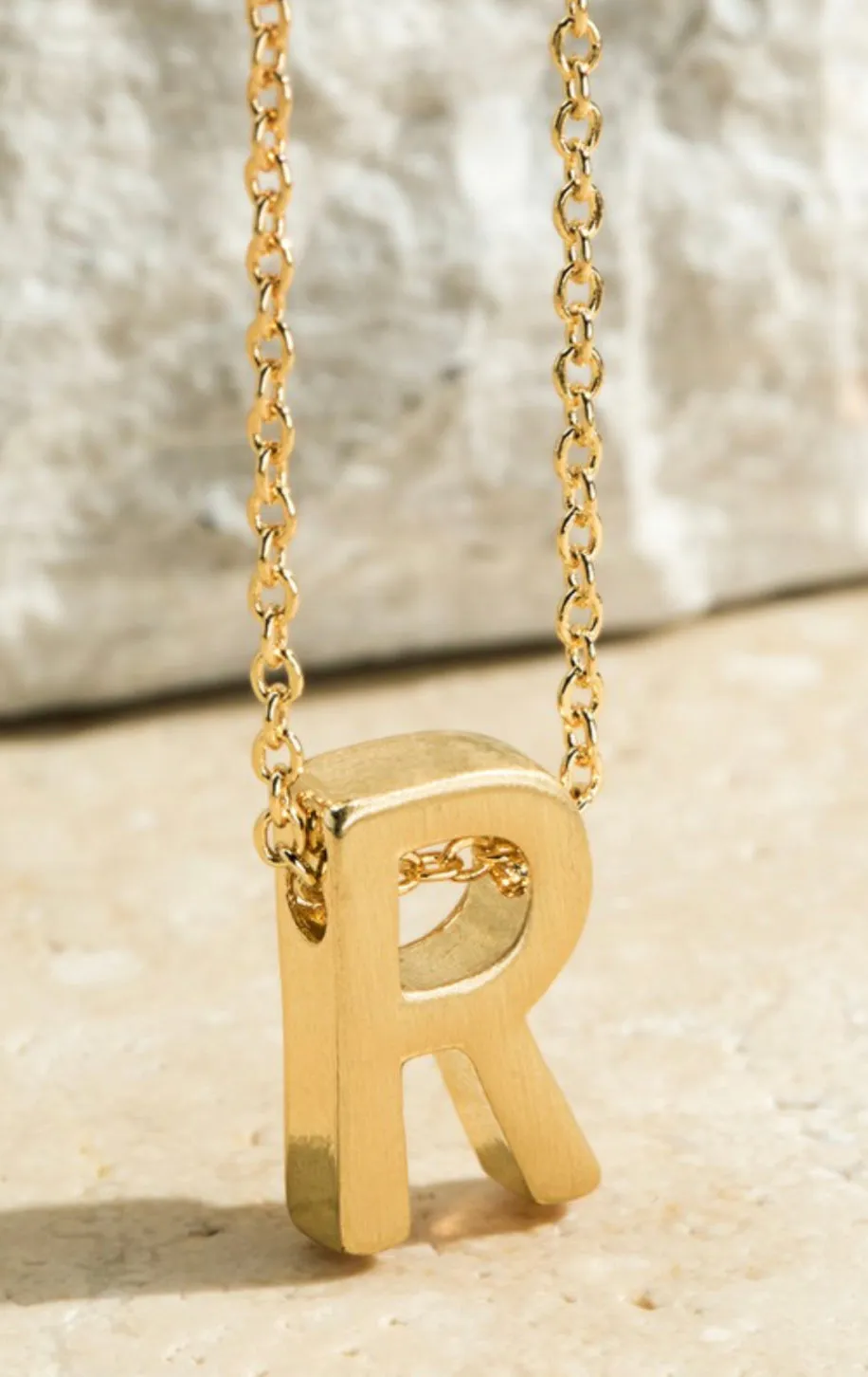 Gold Initial Necklaces