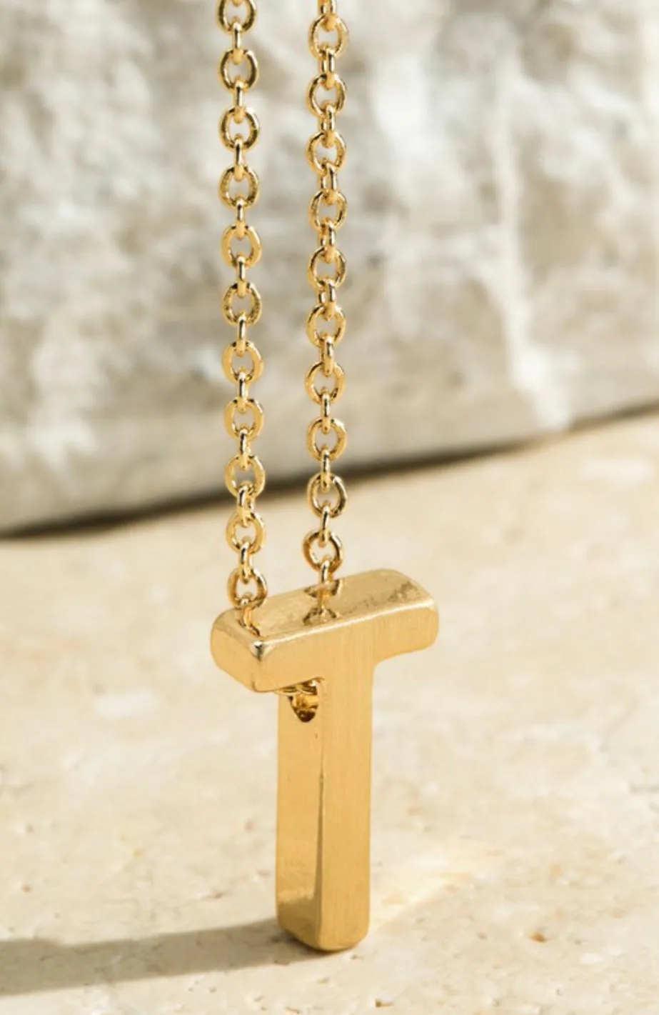 Gold Initial Necklaces