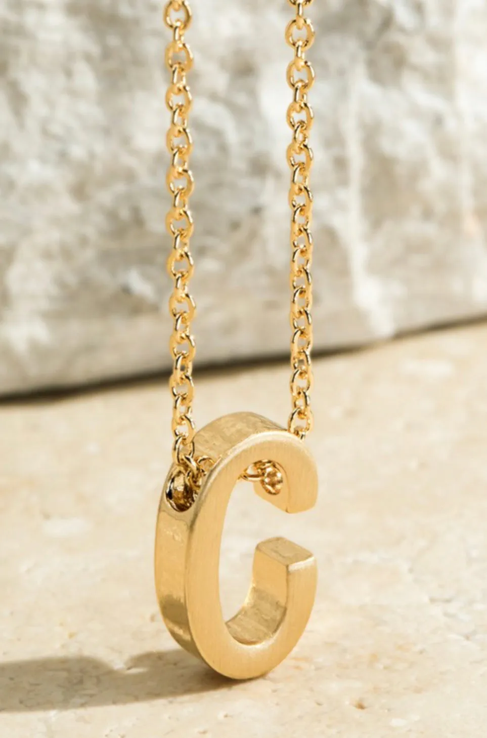 Gold Initial Necklaces
