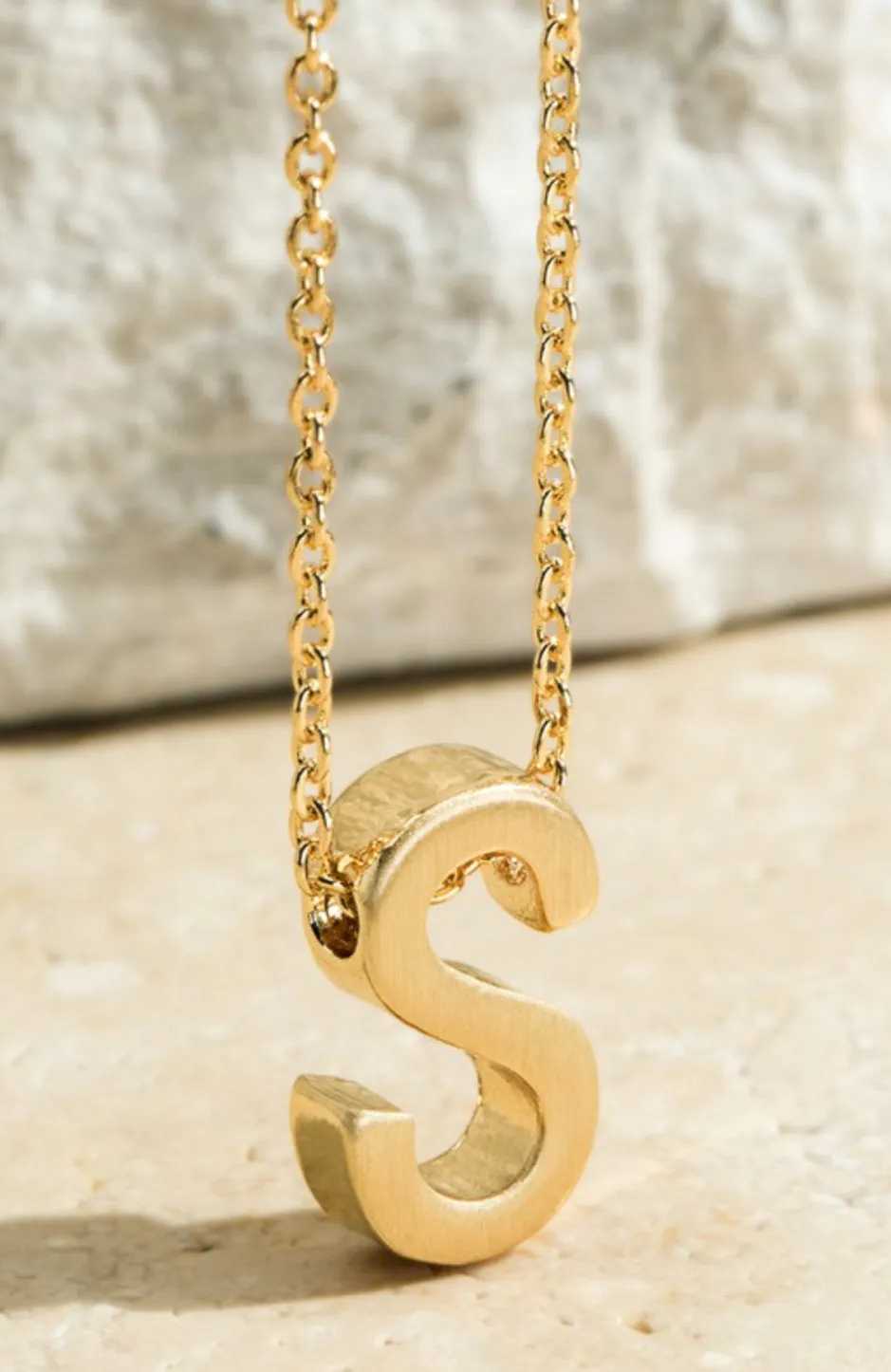 Gold Initial Necklaces