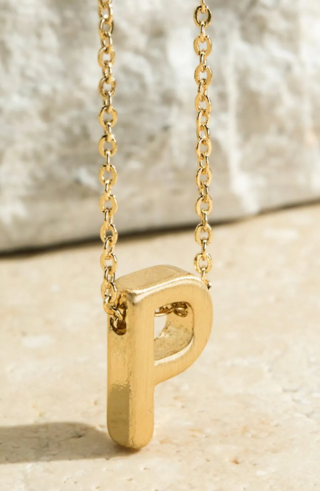 Gold Initial Necklaces