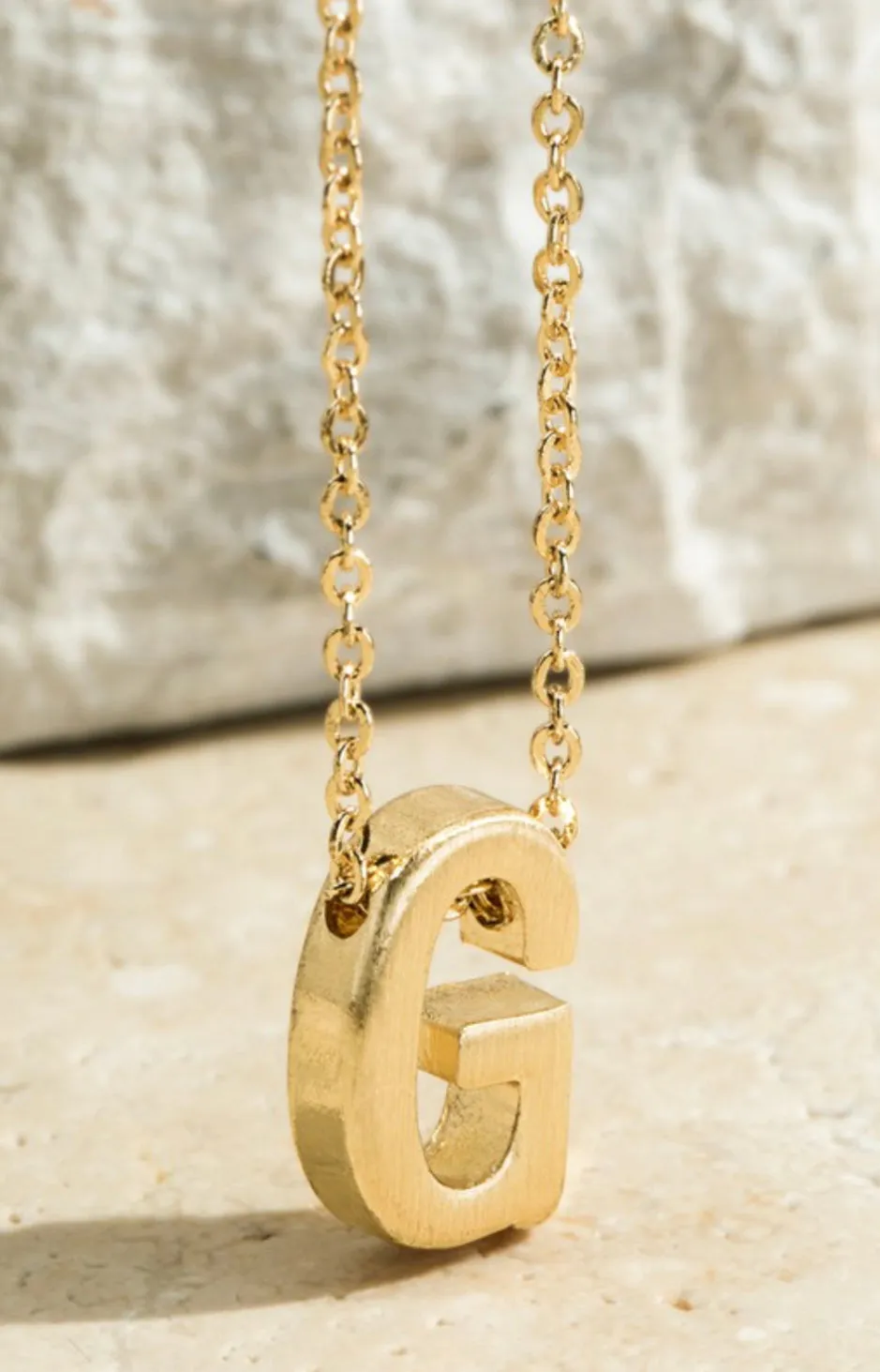 Gold Initial Necklaces