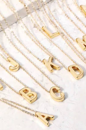 Gold Initial Necklaces