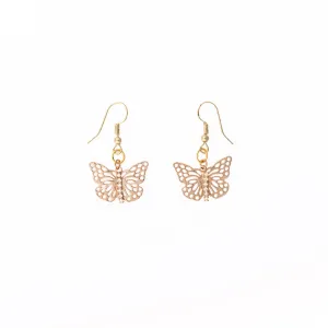 Golden Butterfly Earrings