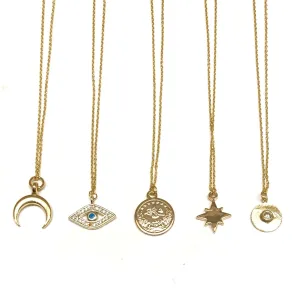 Golden Mini Charm Gold Necklaces