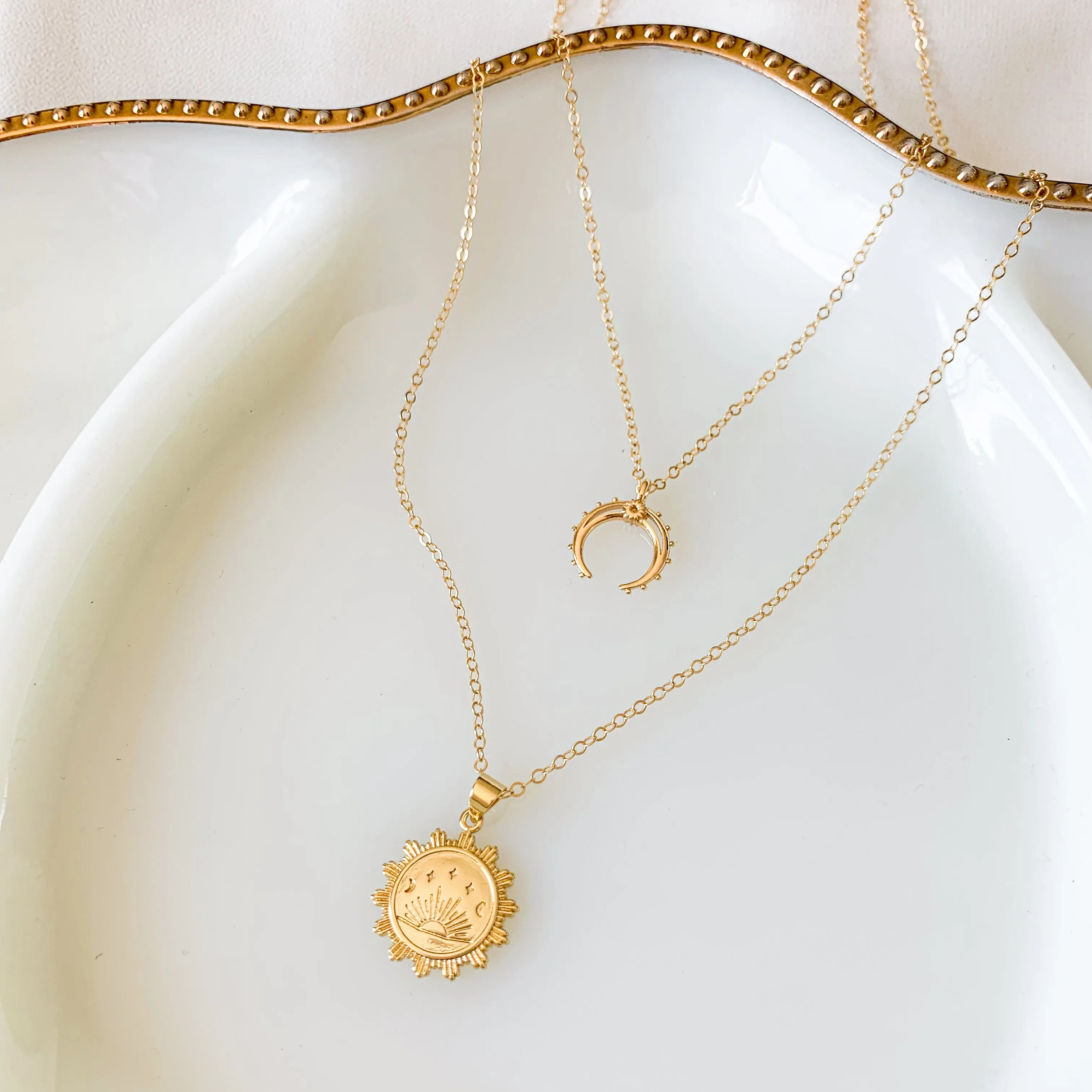 Golden Soul - Sunrise Coin Necklace