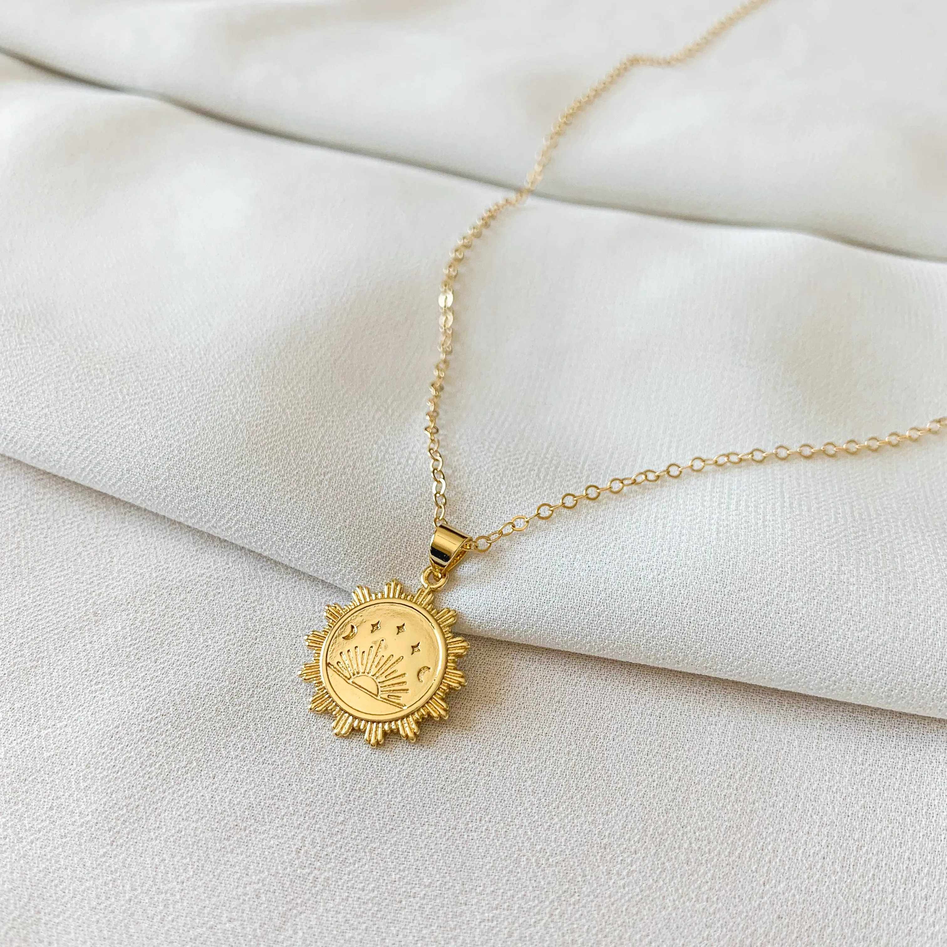 Golden Soul - Sunrise Coin Necklace
