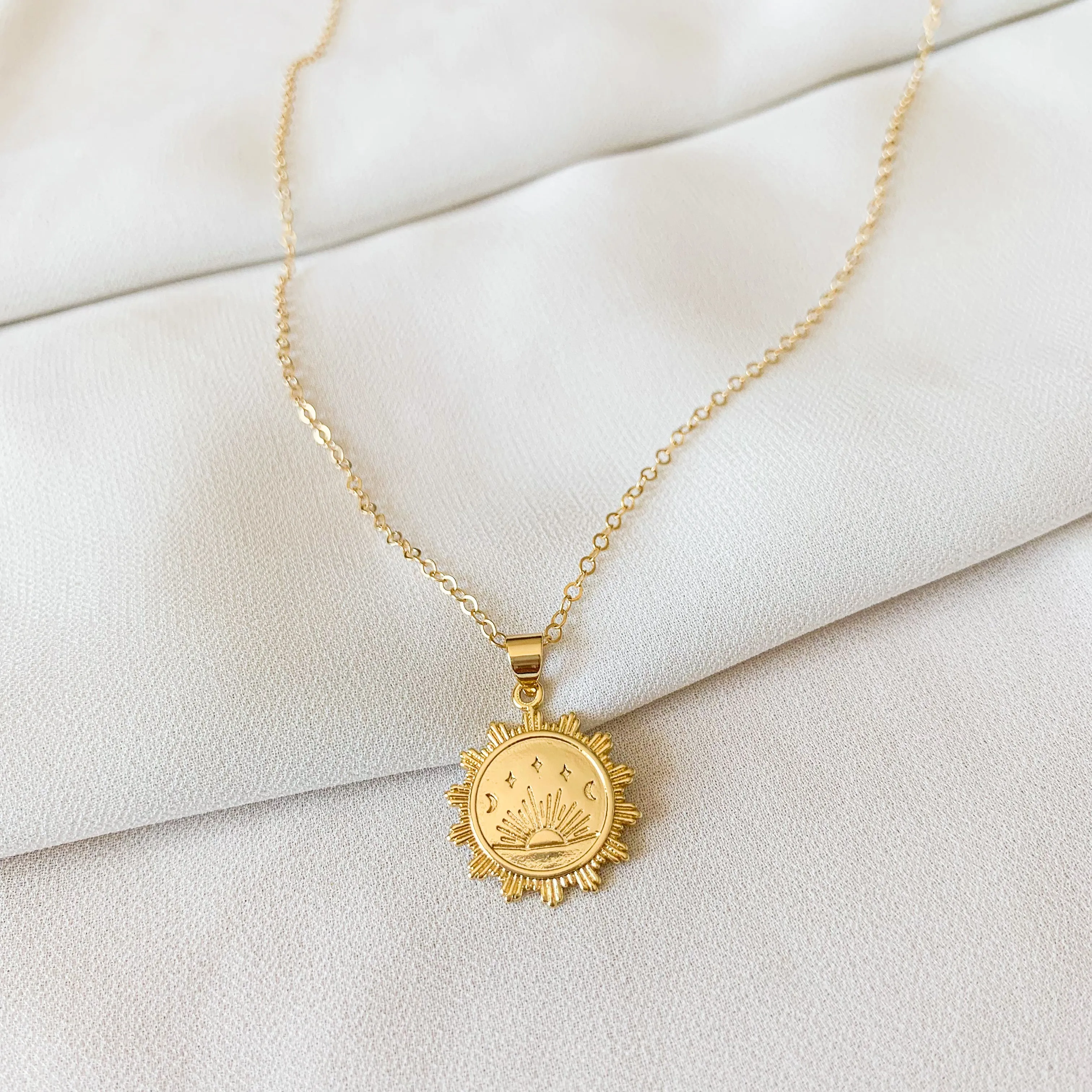 Golden Soul - Sunrise Coin Necklace