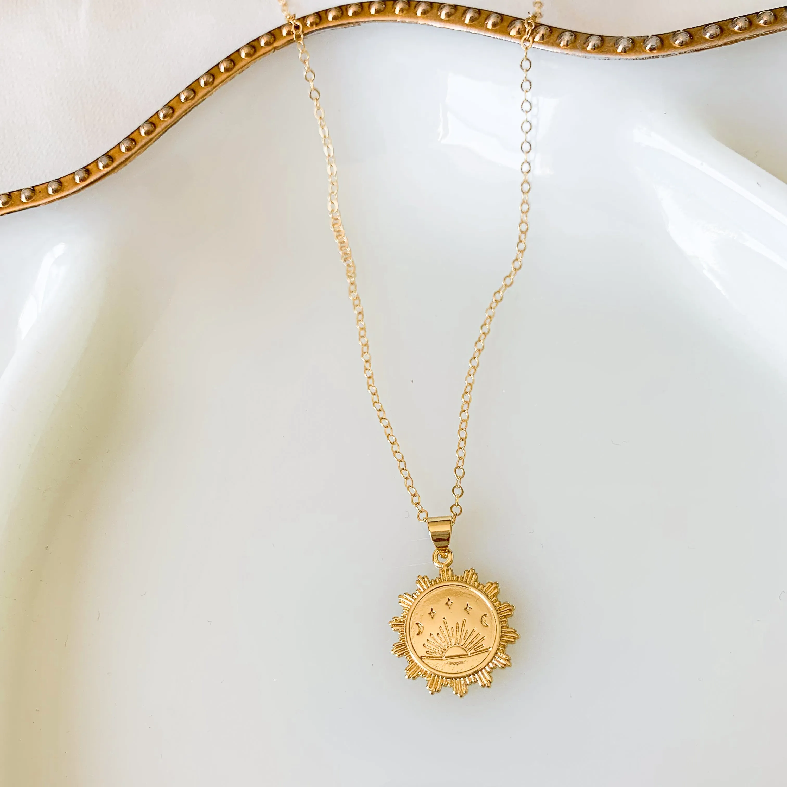 Golden Soul - Sunrise Coin Necklace