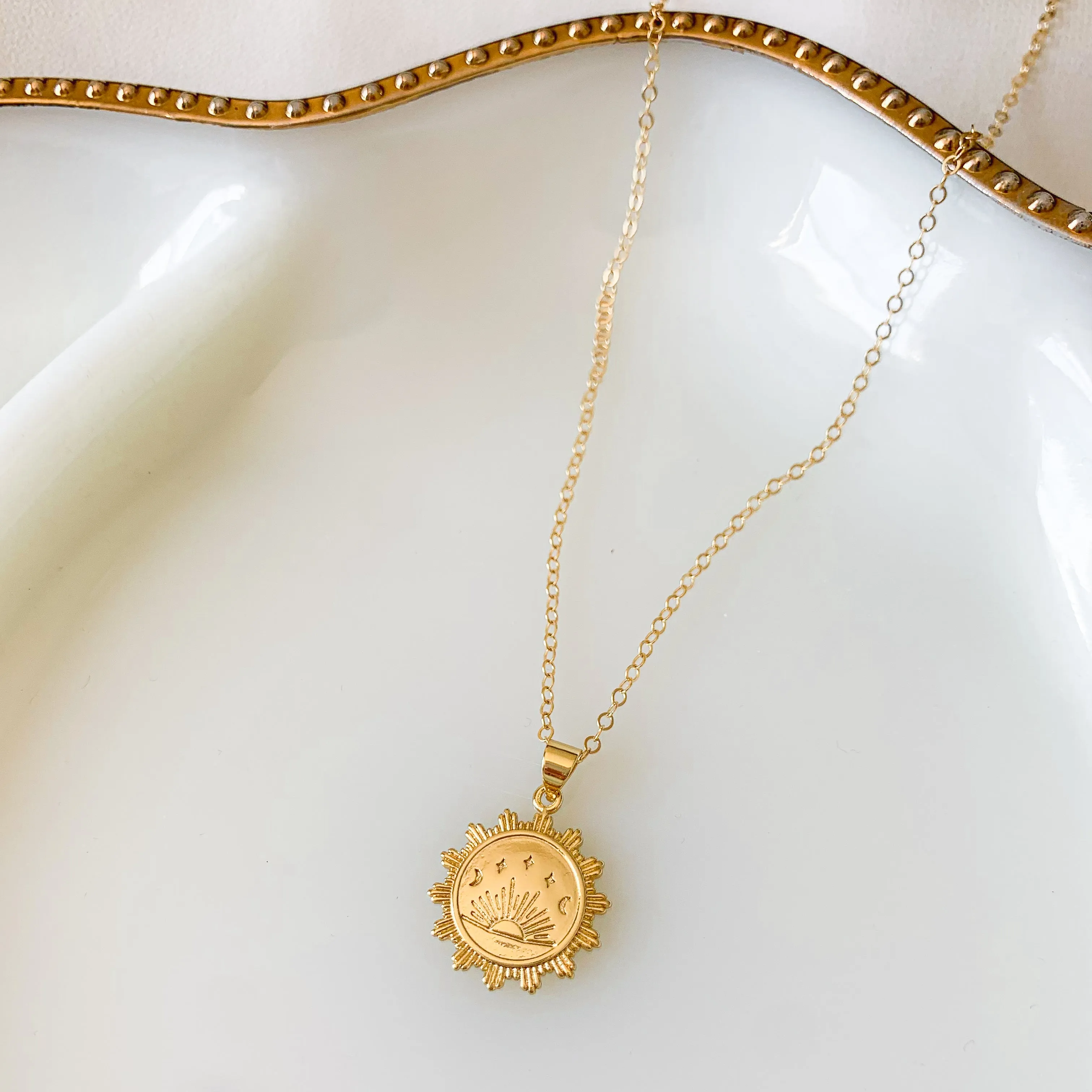Golden Soul - Sunrise Coin Necklace