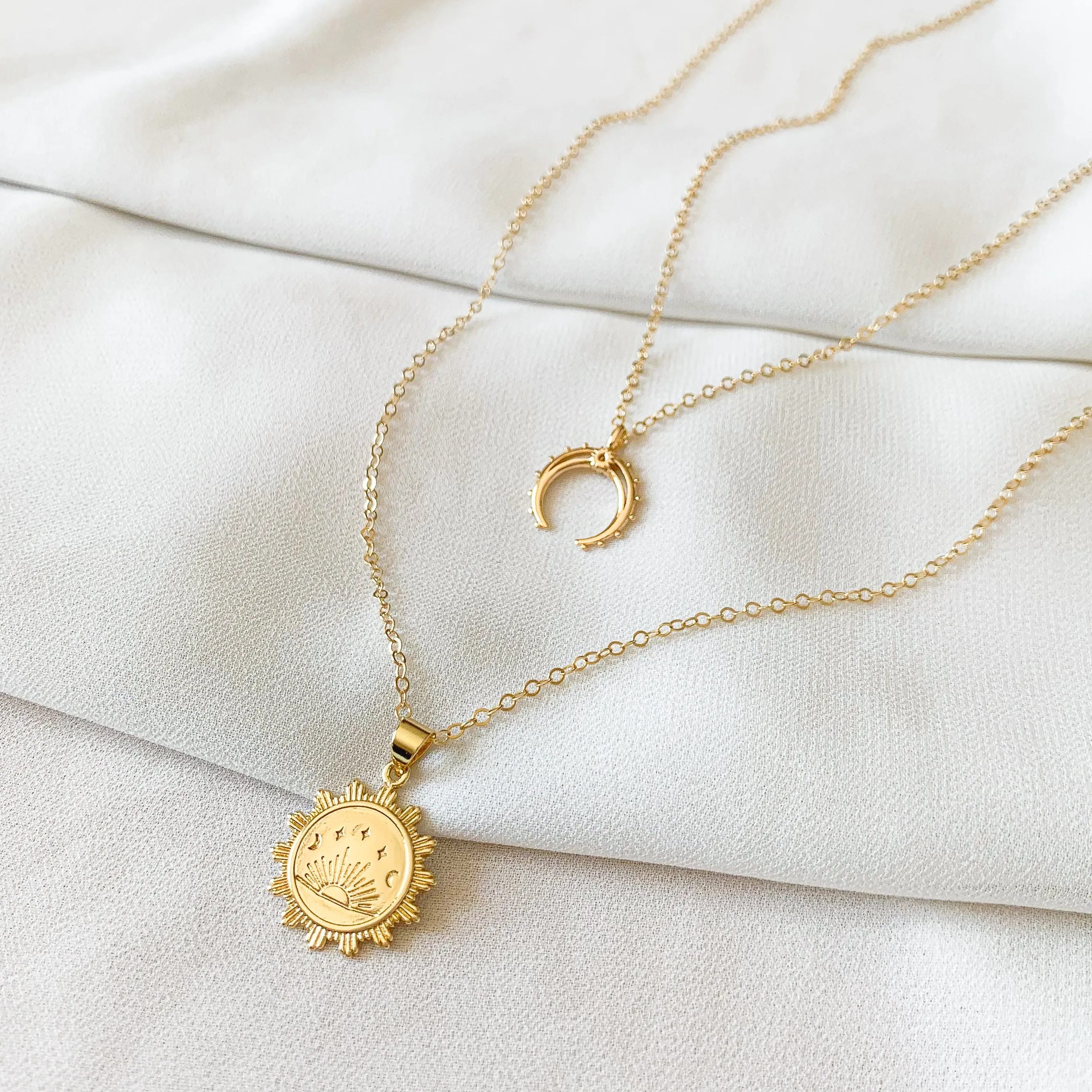 Golden Soul - Sunrise Coin Necklace