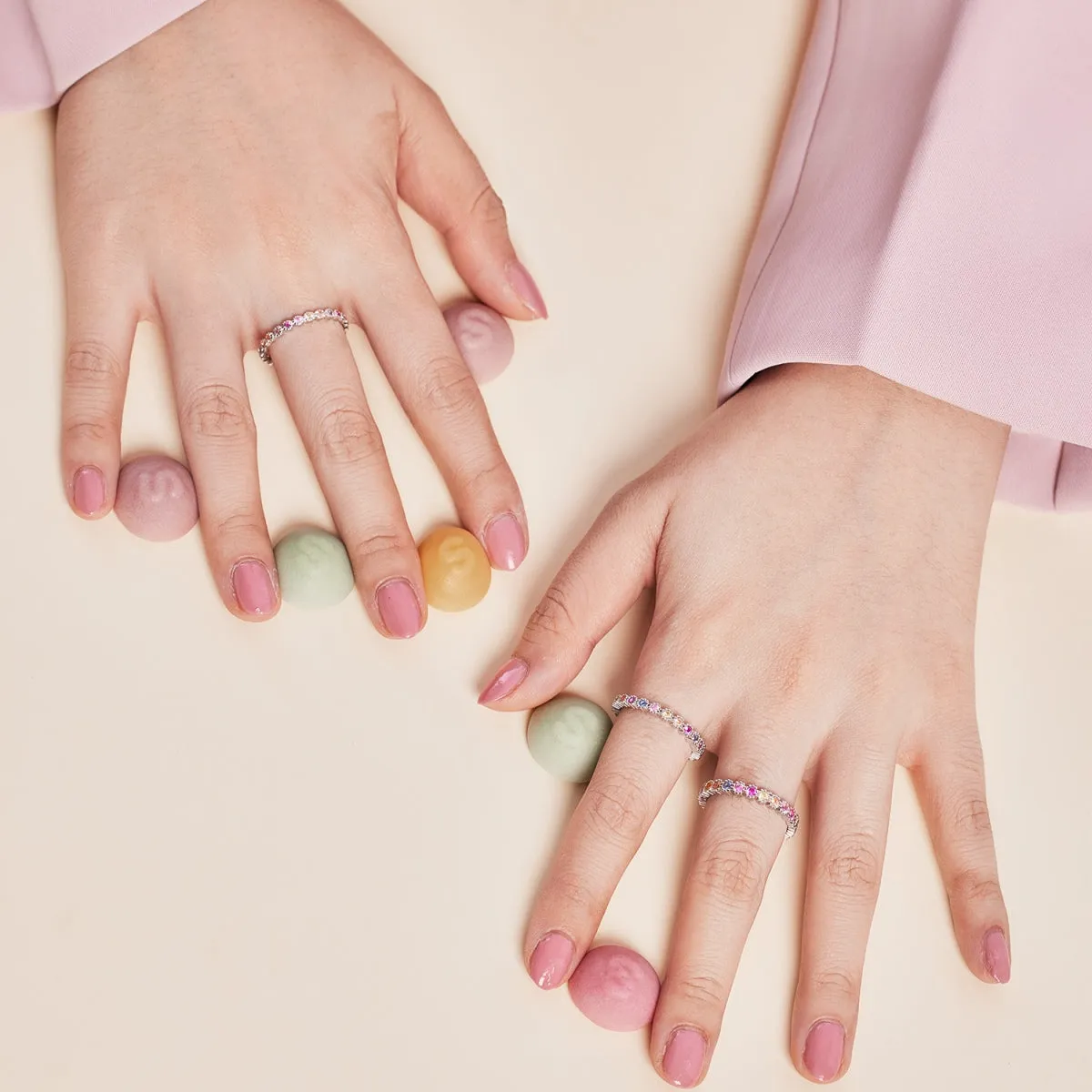 [Goodv]Exquisite Colorful Round Cut Party Ring