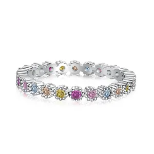 [Goodv]Exquisite Colorful Round Cut Party Ring