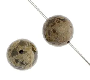Green Breciated Jasper 8mm Round