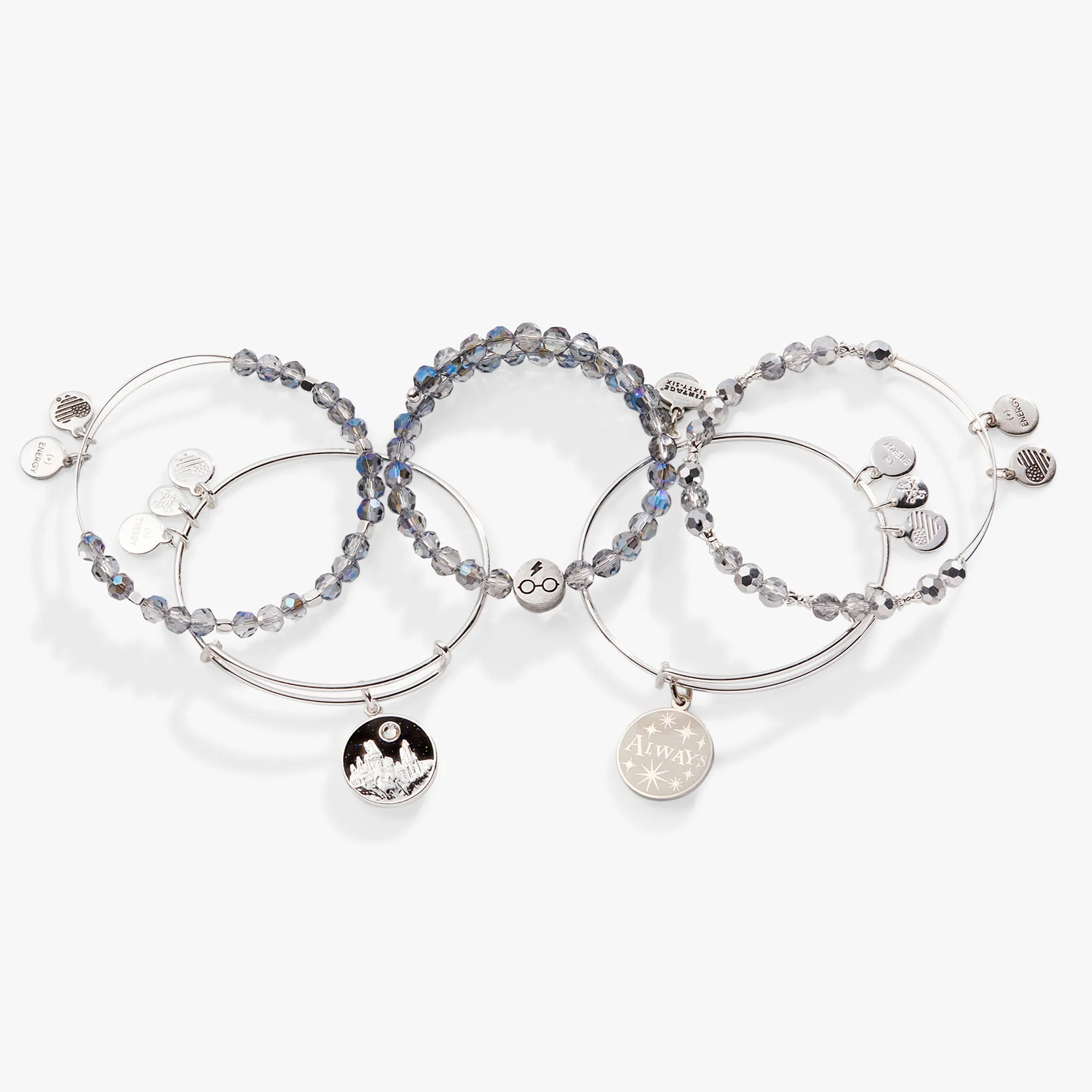 Harry Potter 'Always' Charm Bangles, Set of 5