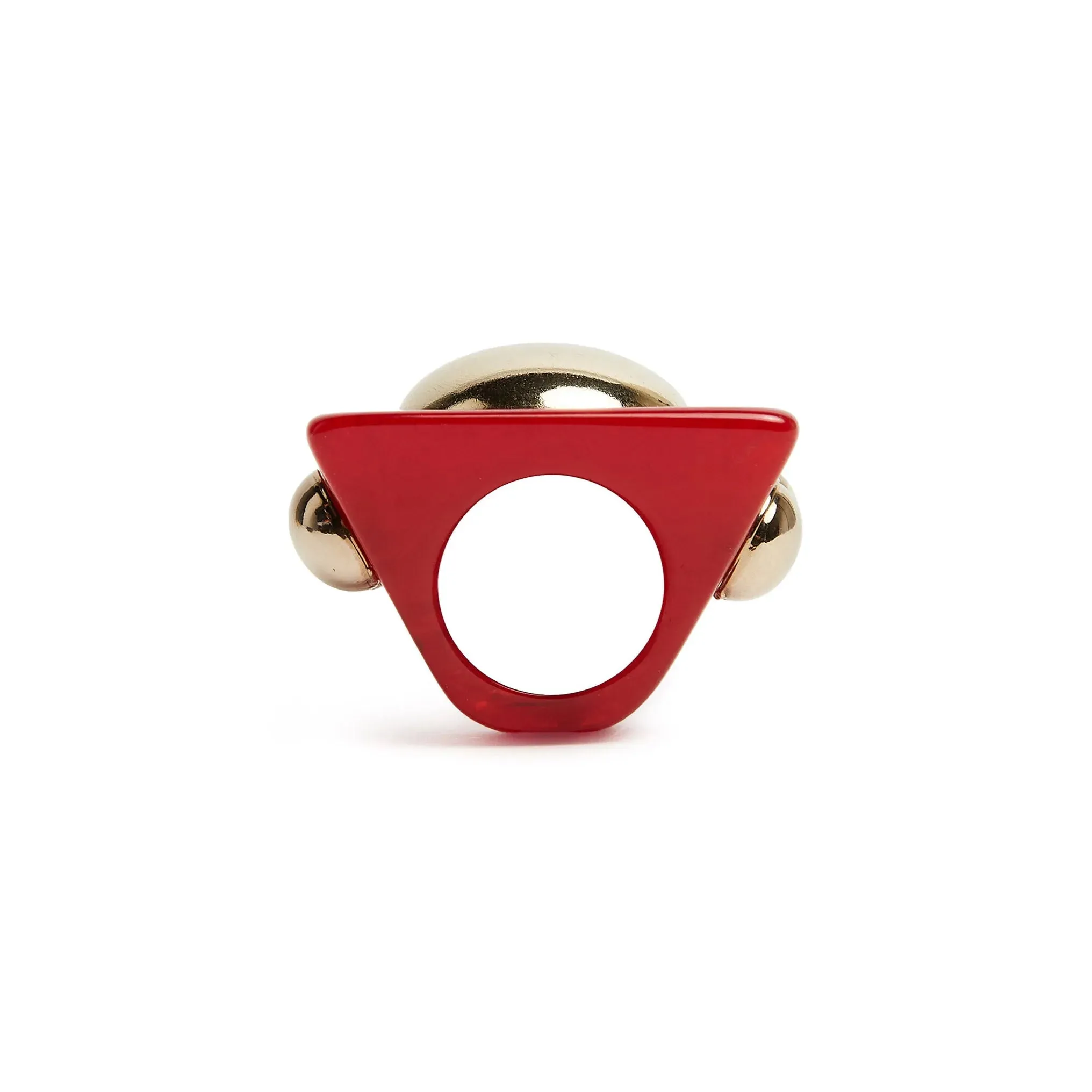 Hathor Square Ring Red