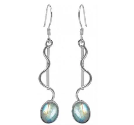 Heartbeat Earrings in various gemstones