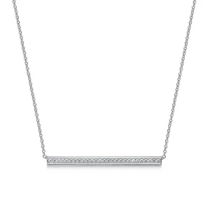 Hearts On Fire Barre 18K White Gold Pave Diamond Necklace