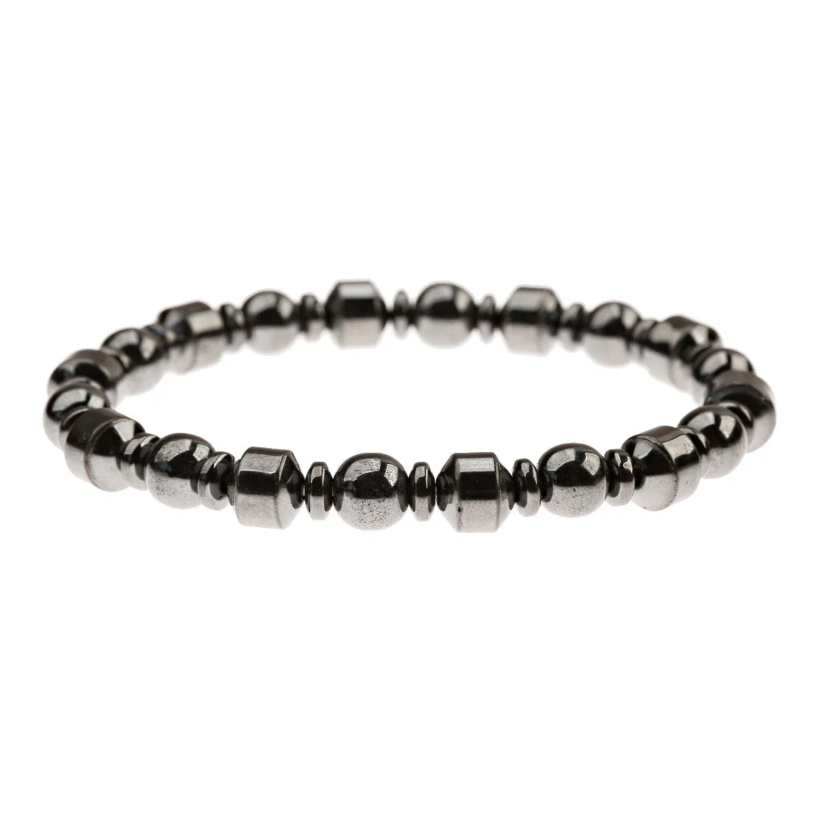 Hematite Bracelets Hommes Handmade Black Arrow Symbol Stone Beads Engery Yoga Mala Bracelet Men Pulsera Hombre