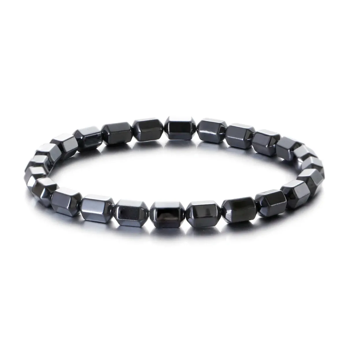 Hematite Bracelets Hommes Handmade Black Arrow Symbol Stone Beads Engery Yoga Mala Bracelet Men Pulsera Hombre