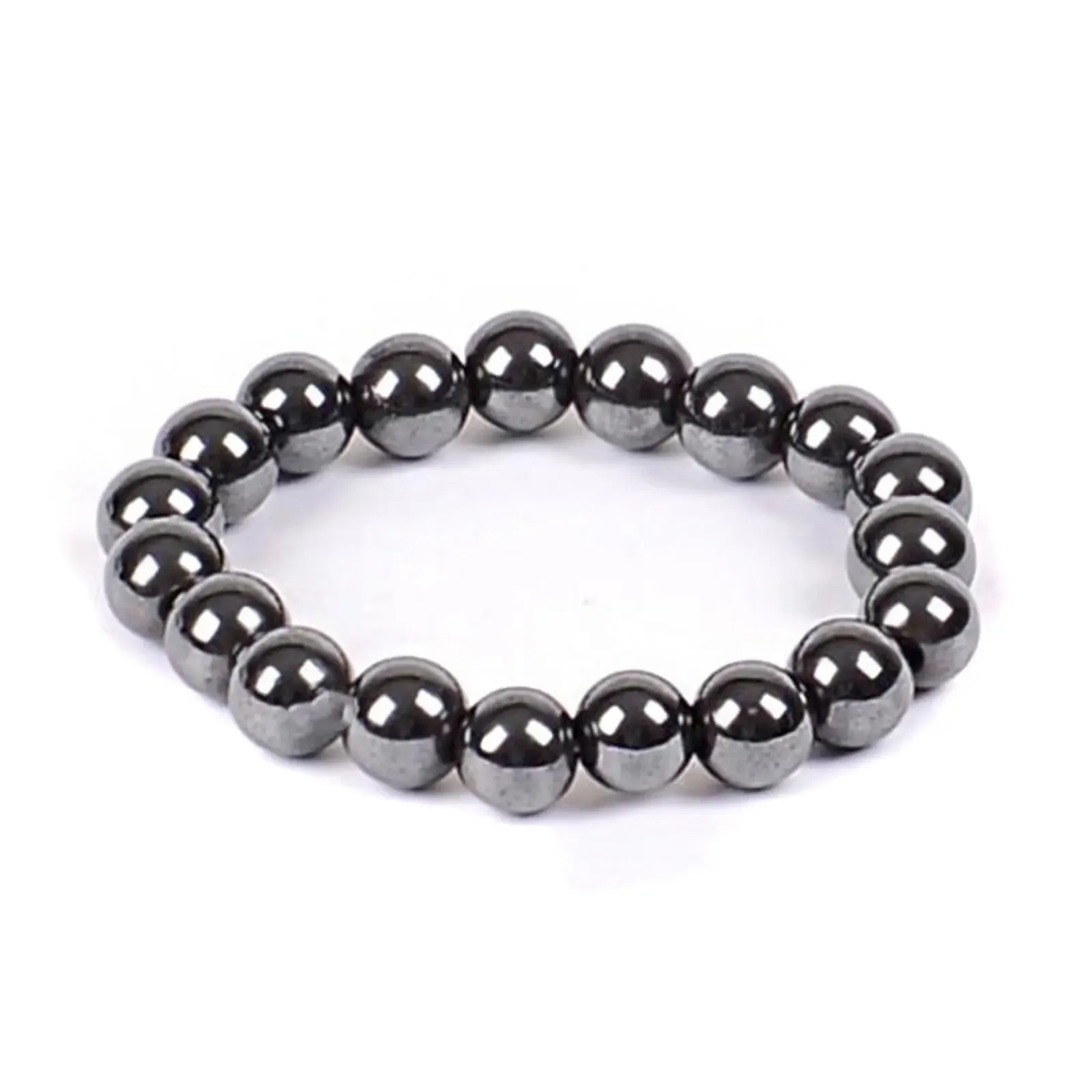 Hematite Bracelets Hommes Handmade Black Arrow Symbol Stone Beads Engery Yoga Mala Bracelet Men Pulsera Hombre