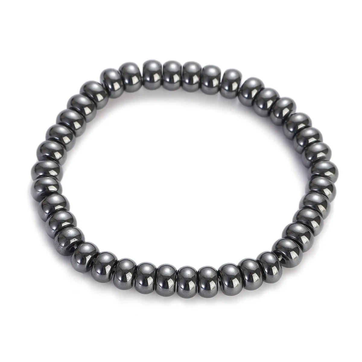 Hematite Bracelets Hommes Handmade Black Arrow Symbol Stone Beads Engery Yoga Mala Bracelet Men Pulsera Hombre