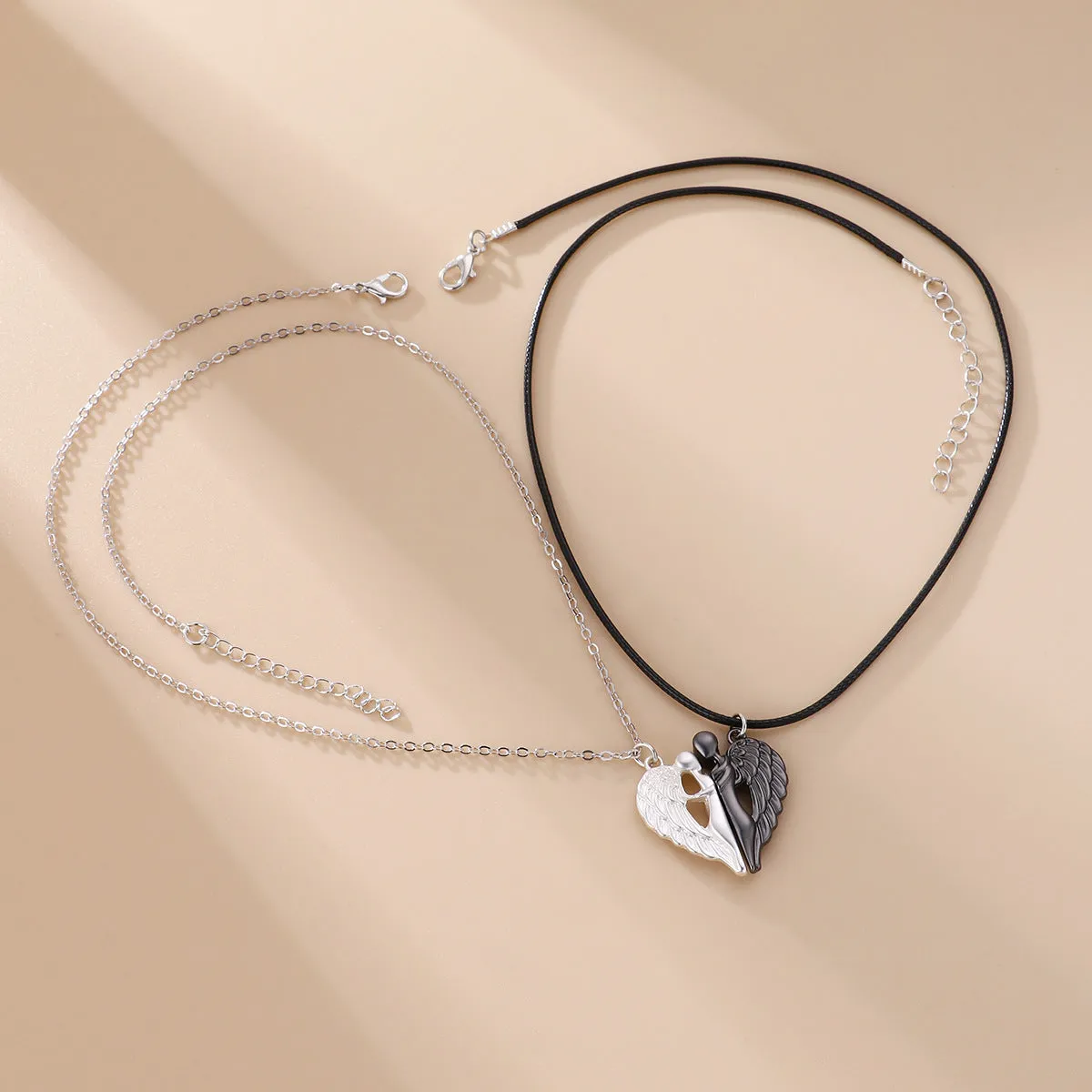 Hugging Angels Best Friends Necklaces Gift for 2