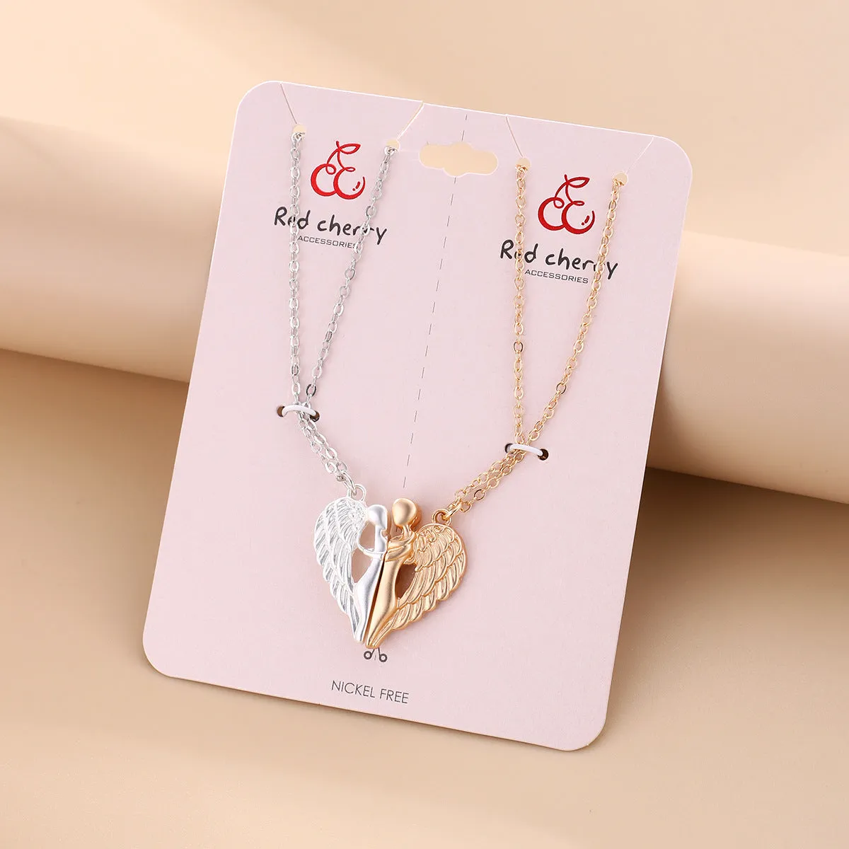 Hugging Angels Best Friends Necklaces Gift for 2