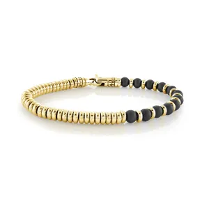 Hybrid Beaded & Steel Bracelet 5mm