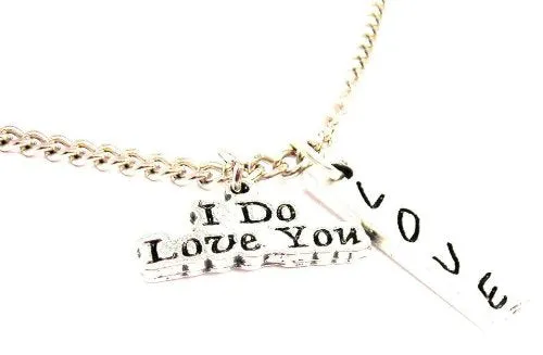 I Do Love You Love Stick Necklace